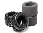 #MV24106 Tyres w/Inserts 2 Pcs (Blackout MT)