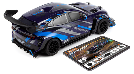 Samochód zdalnie sterowany RC #160530 Sport 3 Ford Mustang Mach-E 1400 Blue Model Auto RC