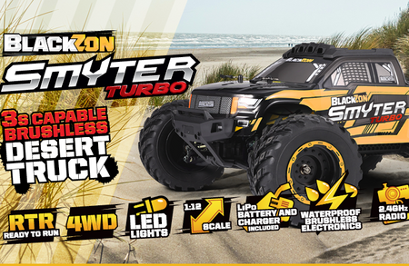 #540253 Smyter MT Turbo 1/12 4WD 3S Brushless - Yellow