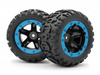 Slyder MT Wheels/Tires Assembled (Black/Blue) #540108