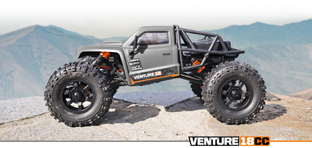 Samochód zdalnie sterowany RC #160808 Venture18 CC Flux Competition Crawler - Gunmetal Model RC Auto