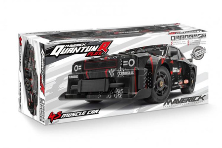 QuantumR Flux 4S 1/8 4WD Muscle Car - Black/Red #150350