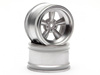 VINTAGE 5 SPOKE WHEEL 31mm MATTE CHROME 6mm OFFSET