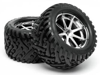 Mounted Goliath Tire 178X97Mm On Blast Wheel Crm #4727