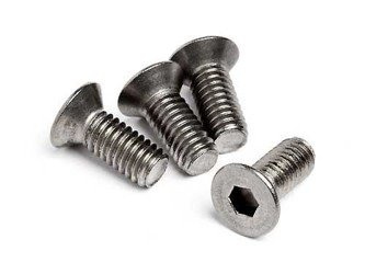 FLAT HEX SCREW M4X10 THINHEAD (4pcs)