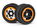 #107855 Ah-64 Wheel Black/Orange (42X83Mm/2Pcs)
