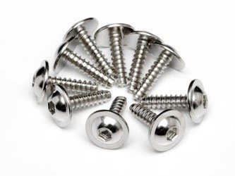 TP. FLANGED SCREW M2.6x10mm (HEX SOCKET/10pcs) #Z489