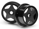 #3221 Super Star Wheel Black front (120X60Mm/2Pcs)