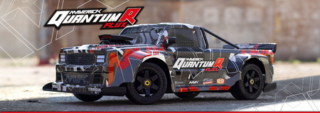 Samochód zdalnie sterowany RC #150313 QuantumR Flux 4S 1/8 4WD Race Truck - Grey/Red Model Auto RC