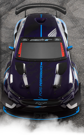 Samochód zdalnie sterowany RC #160530 Sport 3 Ford Mustang Mach-E 1400 Blue Model Auto RC