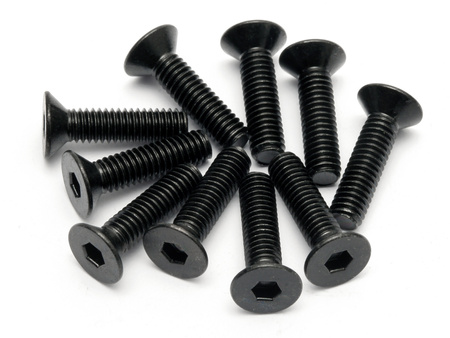 FLAT HEAD SCREW M4x15mm (HEX SOCKET/10pcs) #94531