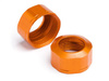 SHOCK CAP 12xM13x0.8mm (ORANGE/GROOVED/2pcs) #106633