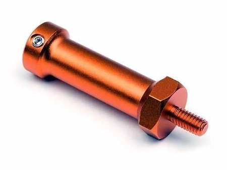 ALUMINUM WHEEL HUB LEFT (ORANGE)