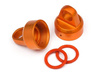 Aluminum Top Shock Cap (Orange/2Pcs) #108070