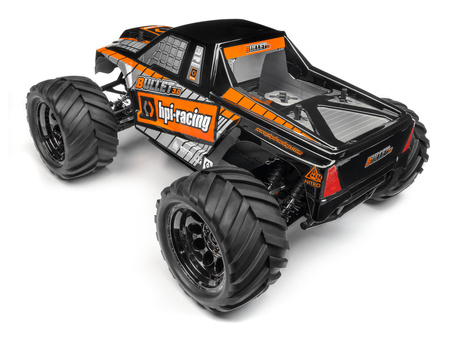 Trimmed & Painted Bullet 3.0 MT Body (Black) w/Decals #115508