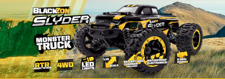 Samochód zdalnie sterowany RC #540116 Slyder MT 1/16 4WD Electric Monster Truck - Yellow Model Auto RC