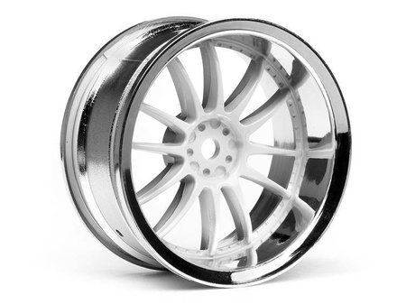 WORK XSA 02C WHEEL 26mm CHROME/WHITE (6mm OFFSET)