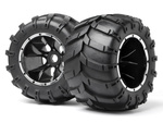 #MV24107 Mounted Wheels and Tyres 2 Pcs (Blackout MT)