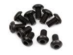 #100864 Button Head Screw M2.5X4Mm (Hex Socket/10Pcs)
