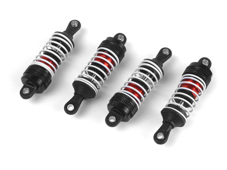 Aluminum Oil-Filled Shock Absorber Set (Red/4pcs) #150556