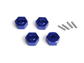 Aluminum 14mm Hex Hub Set (Blue/4pcs) #150473