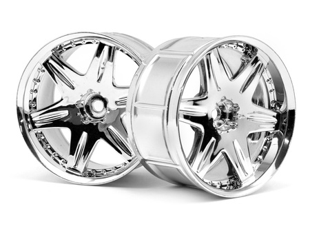 LP35 WHEEL WORK LS406 CHROME (2pcs) #3345