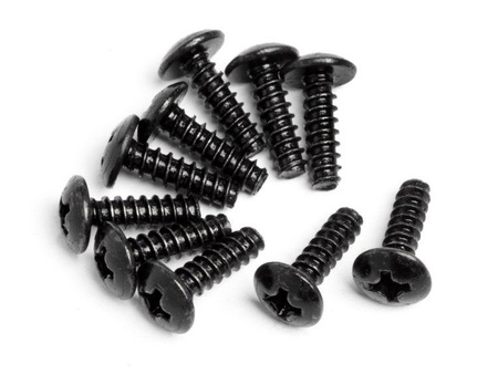 Round Head Self-Tapping Screw M3x10mm (10Pcs) #MV22047