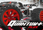Samochód zdalnie sterowany RC #150301 Quantum+ XT Flux 3S 1/10 4WD Stadium Truck - Red Model Auto RC