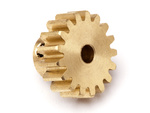 #MV22693 17T Brass Pinion Gear (0.8 M / 32DP 3.175 Shaft)