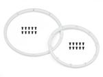 #110545 Wheel Bead Lock Rings (White/For 2 Wheels)