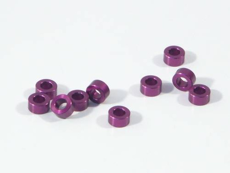 Aluminium Washer 3 X 6 X 3.0Mm (Purple/10 Pcs) #Z819