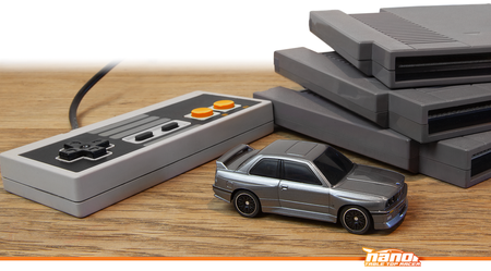 Samochód zdalnie sterowany RC #160991 nano-TTR BMW M3 Ravaglia Dark Silver Model Auto RC