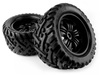 Mounted Goliath Tire on 3251 Tremor Black Wheel #160507