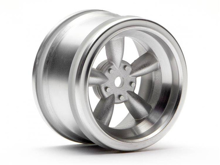 VINTAGE 5 SPOKE WHEEL 31mm MATTE CHROME 6mm OFFSET