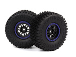 #150735 Assembled Wheel & Tyre (Blue/2pcs)