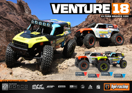 Samochód zdalnie sterowany RC #160805 Venture18 U4 Flux Ford Bronco 4400 - VGJR  Model Auto RC