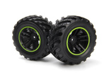 #540324 Spryte Wheels/Tires Assembled (Black/Green)