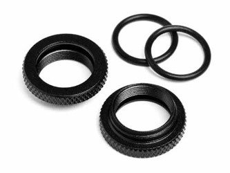 SHOCK SPRING ADJUST NUT (Black/M12/2pcs)