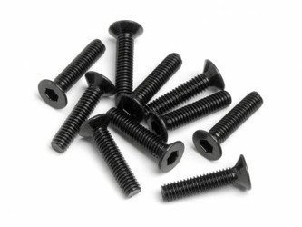 FLAT HEAD SCREW M2.5x12mm (HEX SOCKET/10pcs) #Z449