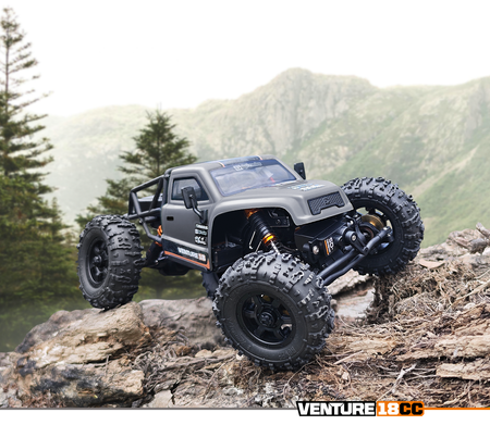 Samochód zdalnie sterowany RC #160808 Venture18 CC Flux Competition Crawler - Gunmetal Model RC Auto