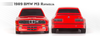 Samochód zdalnie sterowany RC #160990 nano-TTR 1989 BMW M3 E30 Ravaglia Red Model Auto RC
