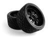 #160509 Mounted Phaltline Tire on 3251 Tremor Black Wheel
