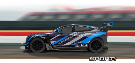 Samochód zdalnie sterowany RC #160530 Sport 3 Ford Mustang Mach-E 1400 Blue Model Auto RC