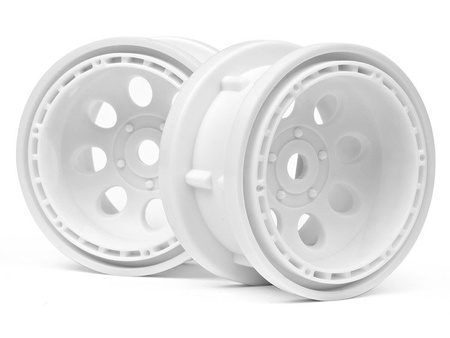 ROCK 8 BEAD LOCK WHEEL WHITE (55x36mm/2pcs)