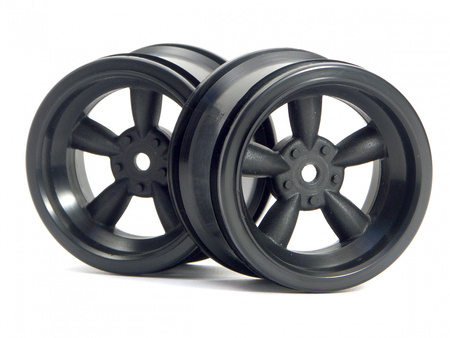 #3821 Vintage 5 Spoke Wheel 31Mm (Wide) Black 6Mm Offset