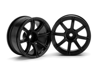 WORK EMOTION XC8 WHEEL 26mm BLACK (6mm OFFSET) #3307