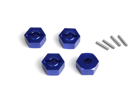 Aluminum 14mm Hex Hub Set (Blue/4pcs) #150473