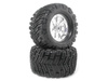 MOUNTED SUPER MUDDERS TIRE 165x88mm on RINGZ WHEEL SHINY CHROME #4726