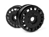 QuantumRX Rally Car Wheel (Black/2pcs) #150365