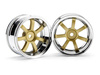 RAYS GRAM LIGHTS 57S-PRO CHROME/GOLD (6mm OFFSET)